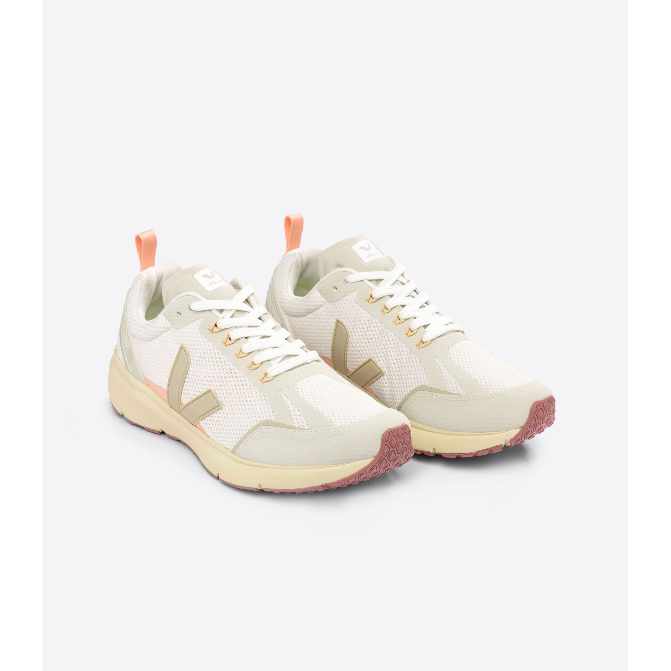 Veja Women's Condor 2 Alveomesh Sneakers - Gravel Almond Color | Sustainable Vegan Leather & Organic Cotton | Perfect for Casual Wear, Work & Eco-Friendly Fashion