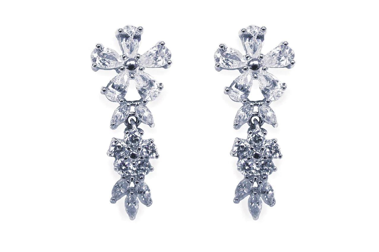 Elegant Silver Crystal Bridal Jewelry Set for Wedding - Cherish Your Special Day | Perfect for Brides, Bridesmaids & Formal Occasions