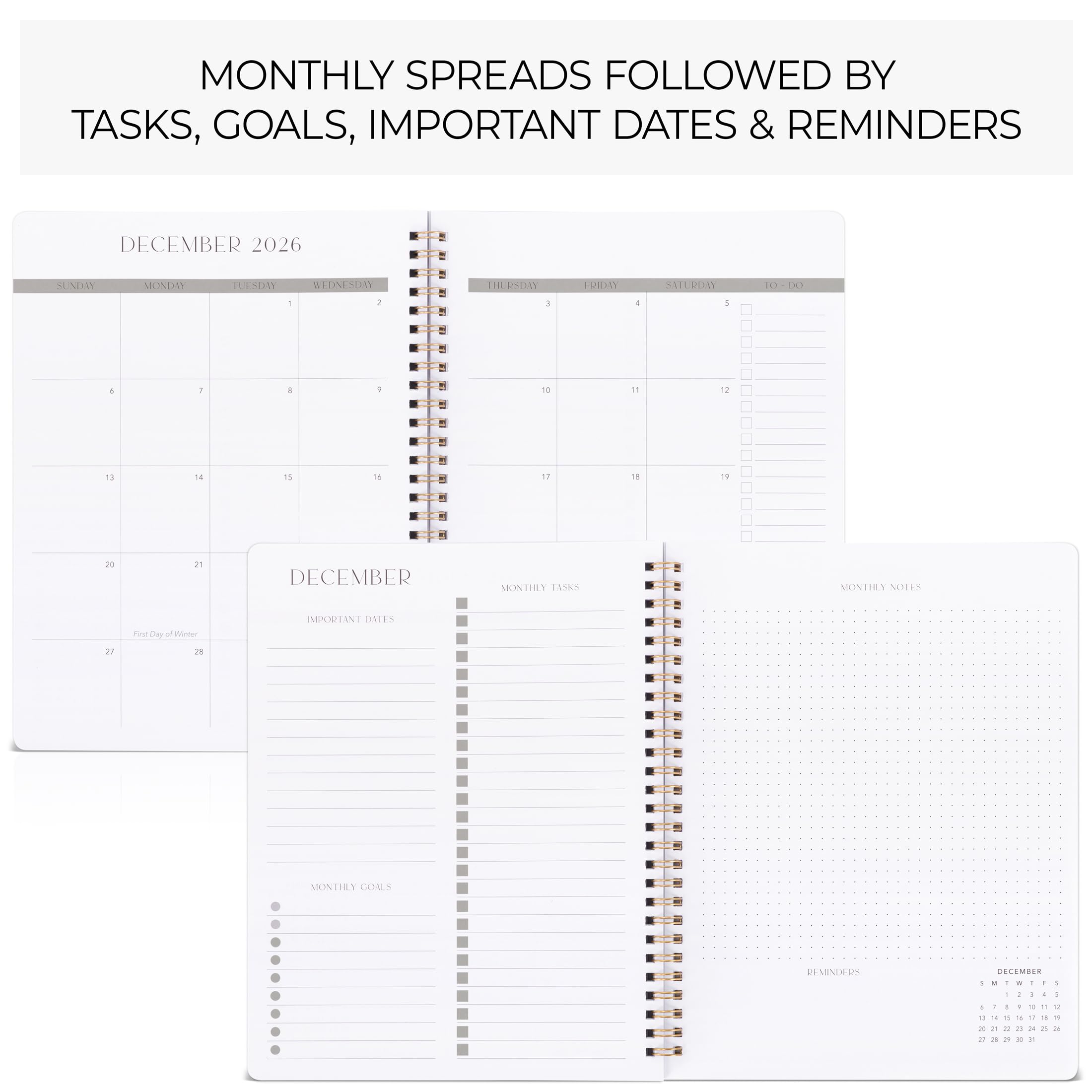2025-2026 Monthly Planner & Calendar Book - Productivity Organizer with To-Do Lists for Work, School & Personal Tasks | January 2025-December 2026 | Perfect for Office, College & Daily Planning