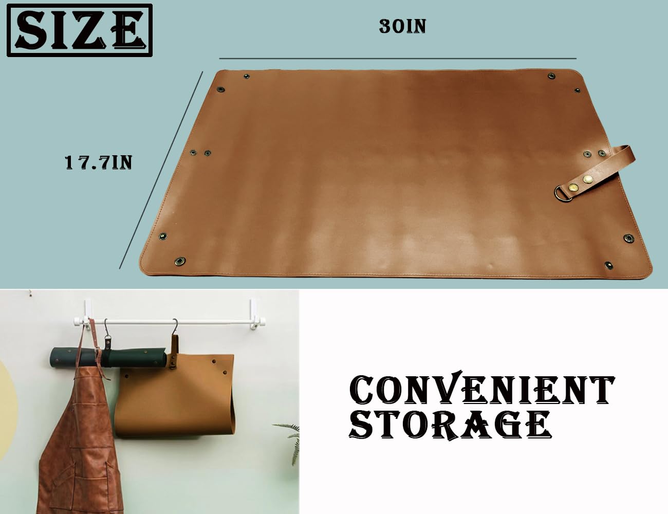 Waterproof Leather Plant Repotting Mat - 30