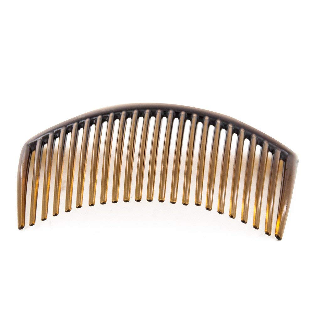 6-Piece Women's Plastic Hair Comb Set - 23 Teeth Fancy Hair Clips & Slides (9x5cm) for DIY Styling, Bridal Updos & Everyday Hair Accessories