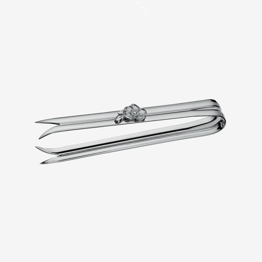 Christofle Anemone Belle Époque Silver Plated Ice Tongs - Elegant Cocktail & Bar Accessories for Parties, Weddings & Home Entertaining