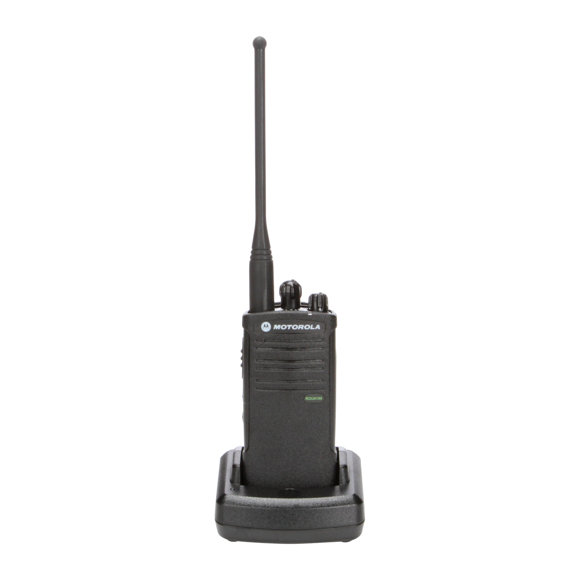 Motorola RDU4100 2-Way Radio 6 Pack Bundle with Multi-Unit Charger - Perfect for Construction, Warehouses & Outdoor Adventures