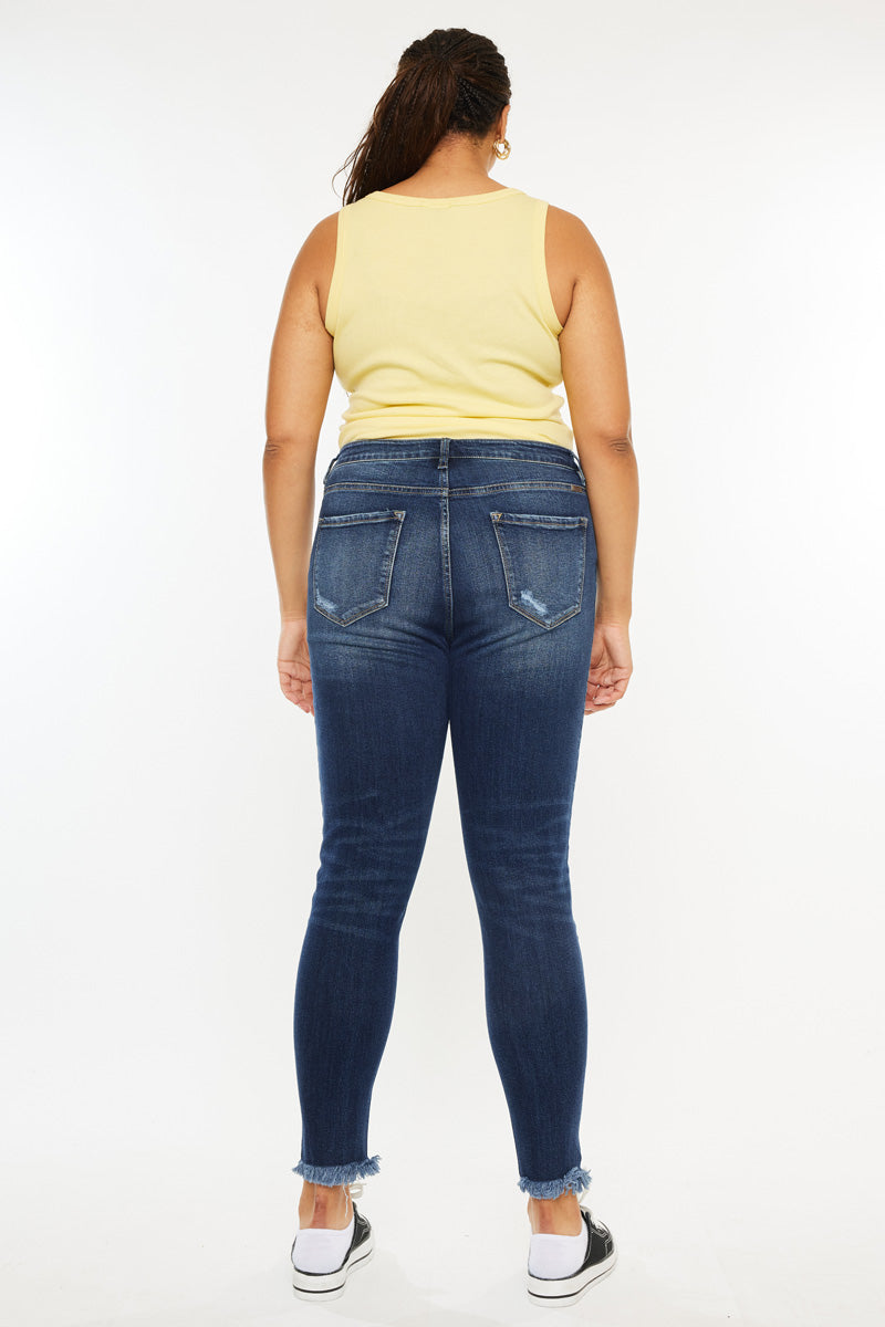 Griffin Ultra High Rise Ankle Skinny Jeans for Women - Plus Size Stretch Denim Pants - Perfect for Casual Wear, Work & Night Out