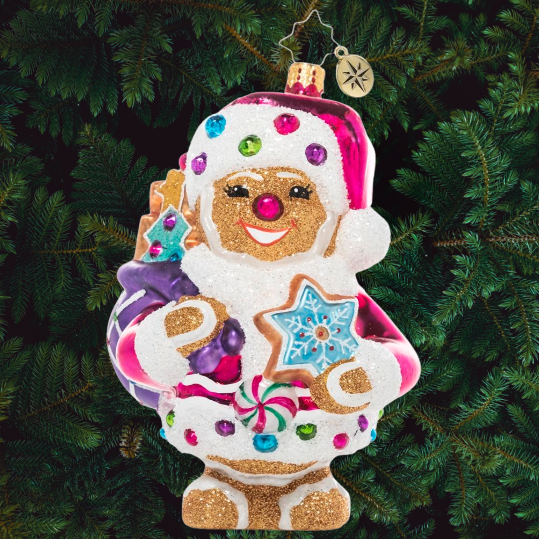 Delicious Gingersnap Santa Cookies - Classic Holiday Spiced Treats for Christmas Parties & Gift Giving