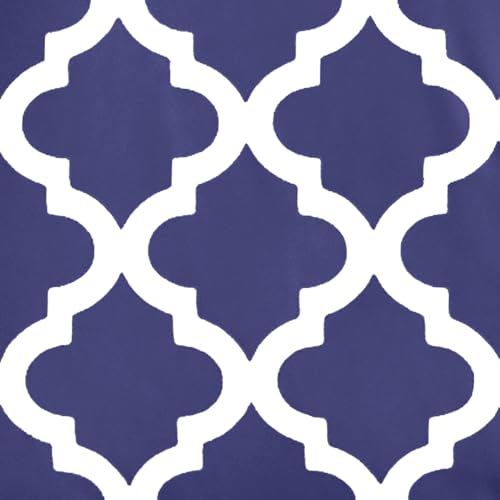 Quatrefoil Navy Blue