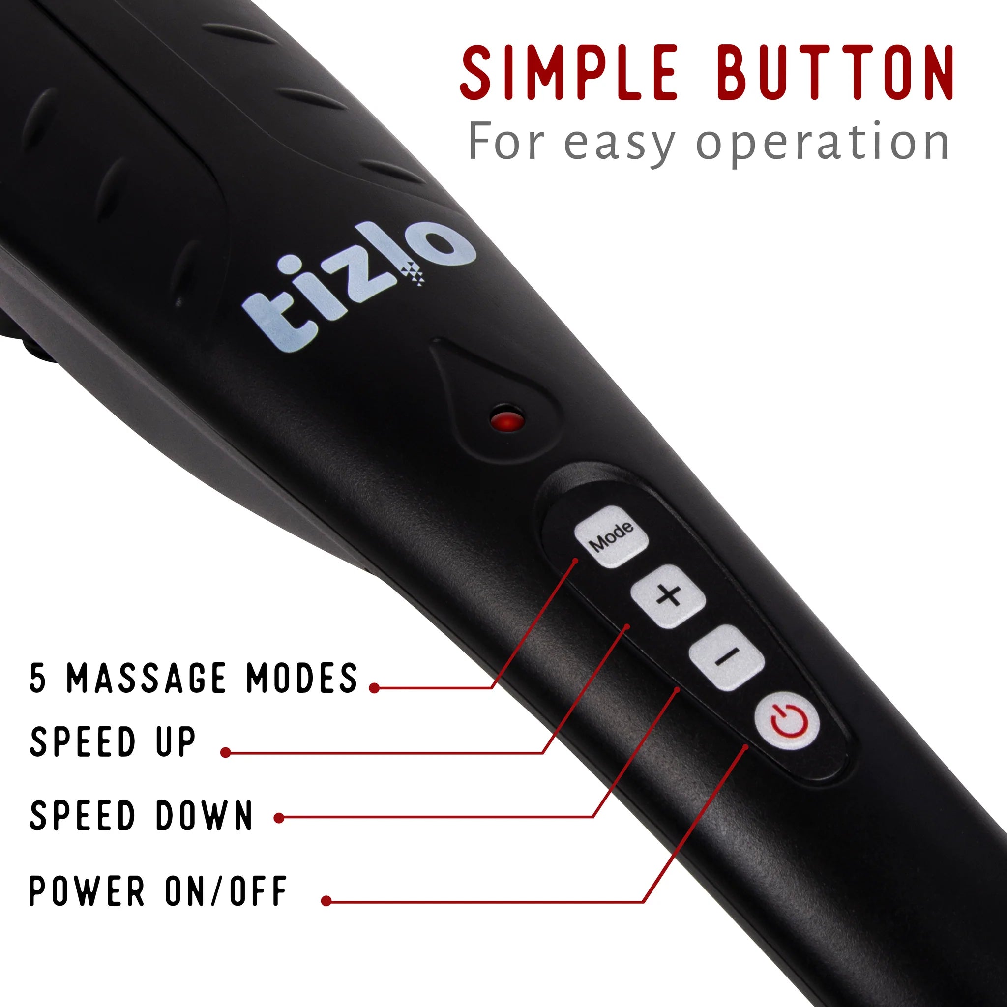 Rechargeable Deep Tissue Massage Gun - Handheld Percussion Muscle Massager for Pain Relief, Sports Recovery & Relaxation at Home/Gym/Travel