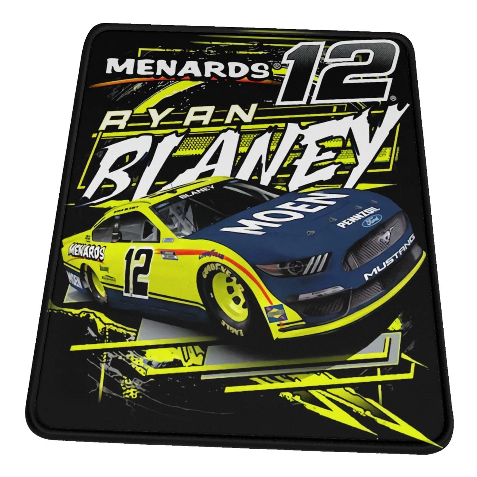 Ryan Blaney 12 Racing Mouse Pad - Non-Slip Water Resistant Desk Mat for Laptop & Office Computer Accessories | Perfect for Gaming, Work & Home Office Setup