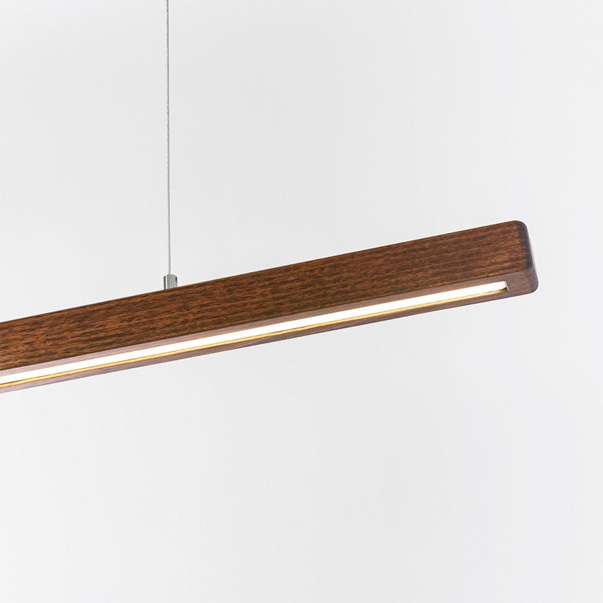 2BY5 Round Edge LED Linear Pendant Light - Modern Slim Hanging Fixture for Kitchen Island, Dining Room & Office Lighting