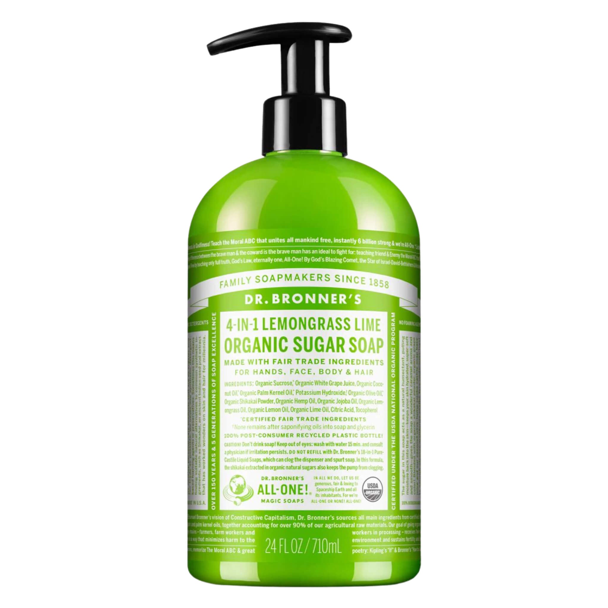 Organic Sugar Soap with Lemongrass & Lime - Natural Exfoliating Body Scrub for Soft Skin - Perfect for Spa Day & Relaxing Bath Time