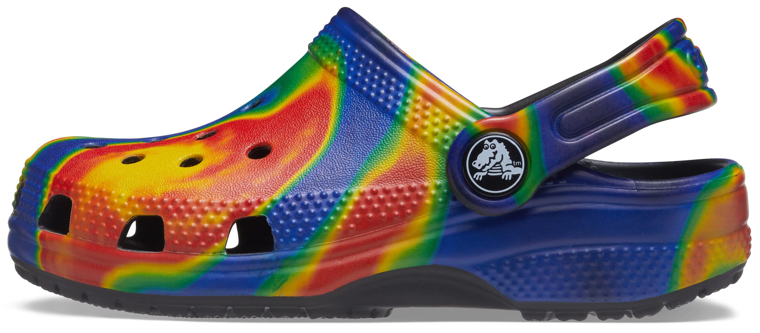 Crocs Unisex-Child Classic Tie Dye Clogs for Toddlers | Water-Resistant Comfort Shoes for Kids | Perfect for Playtime, Beach & Outdoor Activities