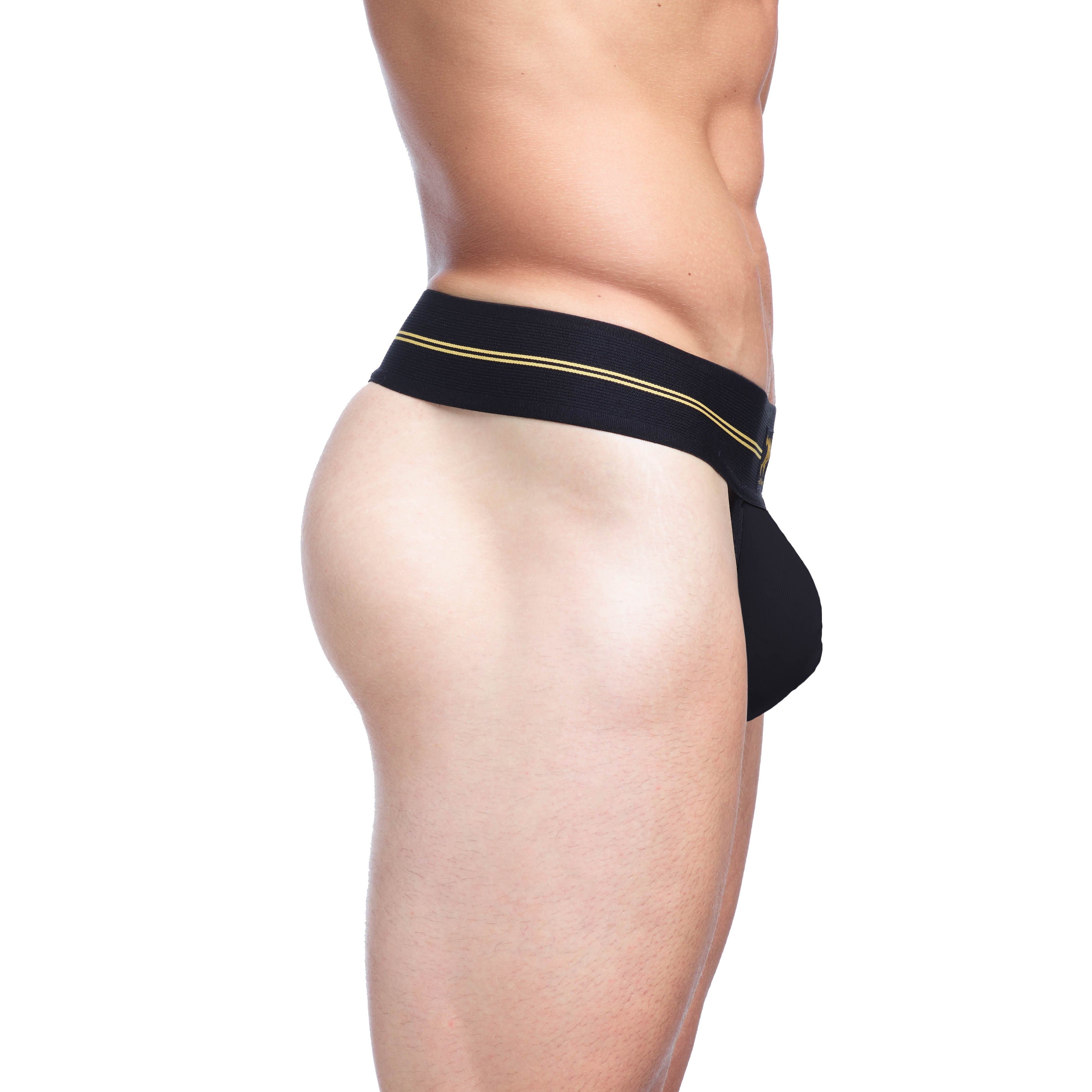 High-Performance Rib Thong - Seamless Comfort Underwear for Women - Black - Perfect for Yoga, Gym & Everyday Wear