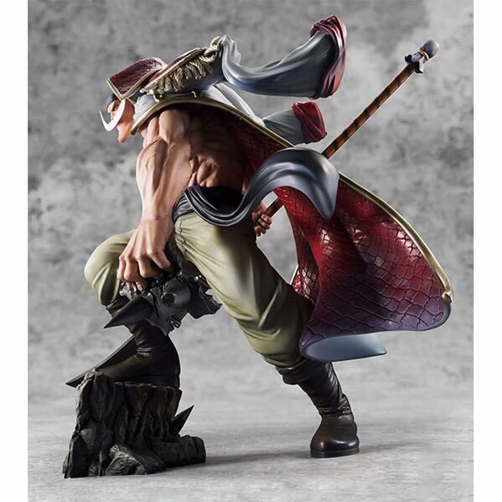 AZIQUAN 30cm ONE Piece Edward Newgate Super Combat Action Figure - Anime PVC Collectible Statue, Cartoon Doll Toy Ornament for Display & Gift - Perfect for Anime Fans, Collectors, and Home/Office Decoration