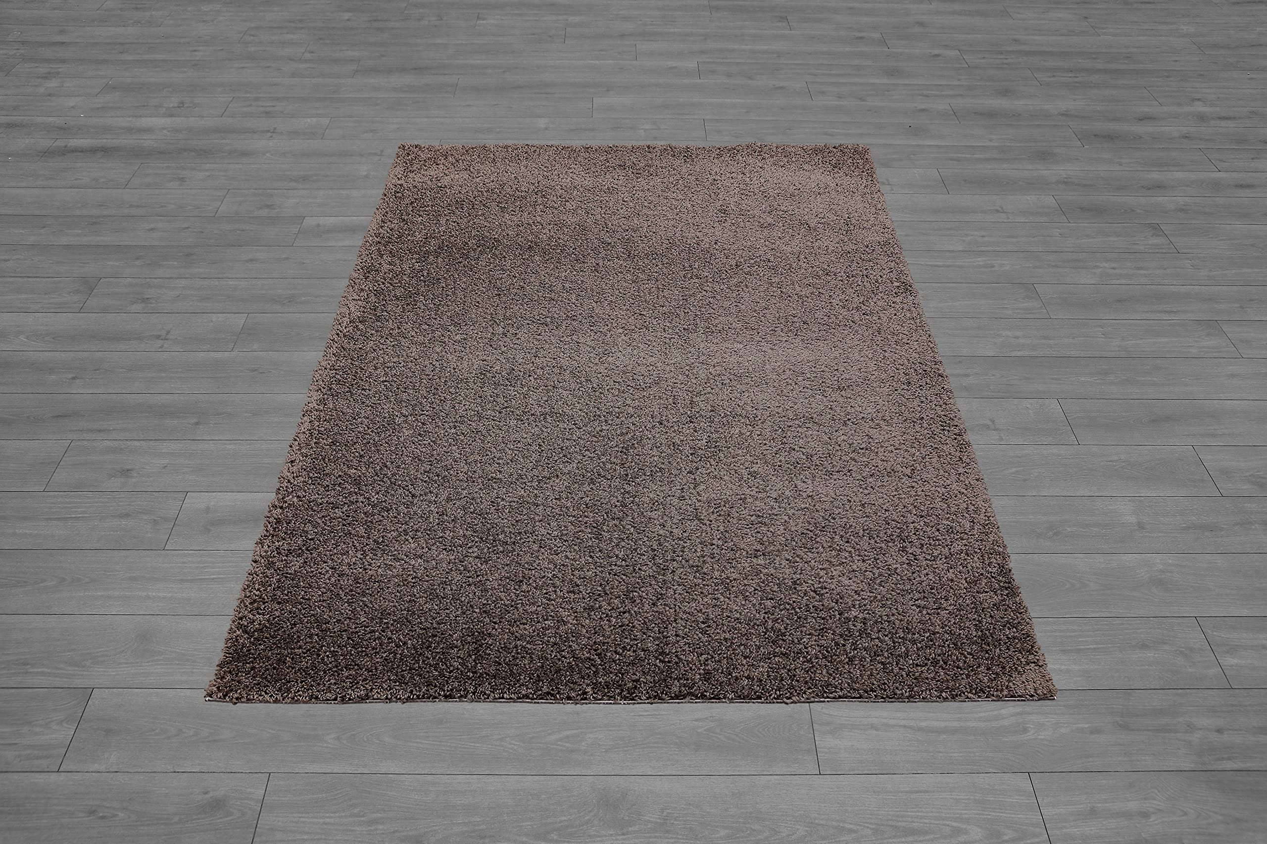 Ladole Florence Dark Gray Solid Color Area Rug - Soft & Durable for Living Room, Bedroom, or Office Decor