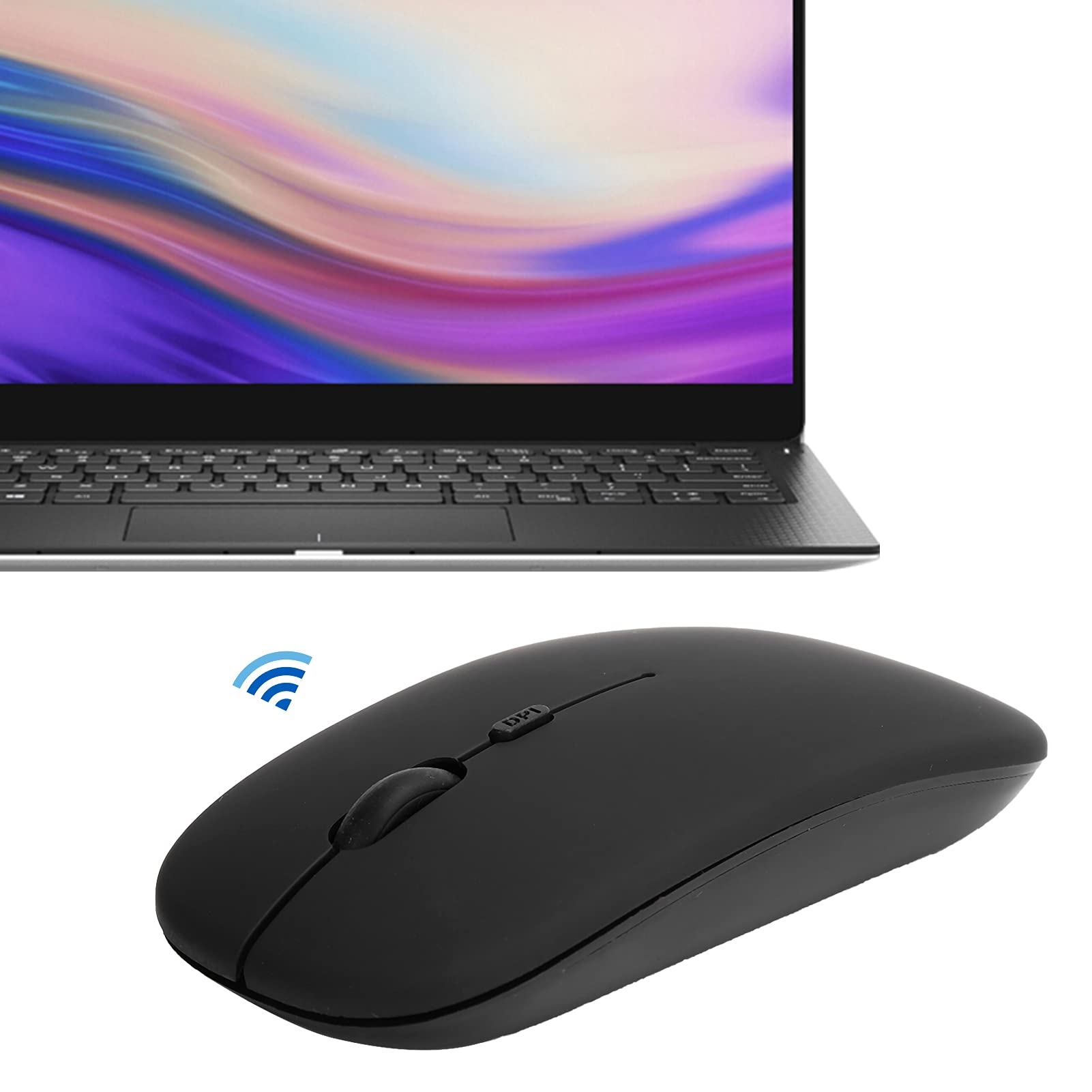Ciciglow Wireless Bluetooth 5.0 Silent Mouse - 1600 DPI Optical Tracking, Portable Ergonomic Computer Mouse for Mac OS, Windows, Laptops & Tablets - Perfect for Office Work, Travel & Home Use