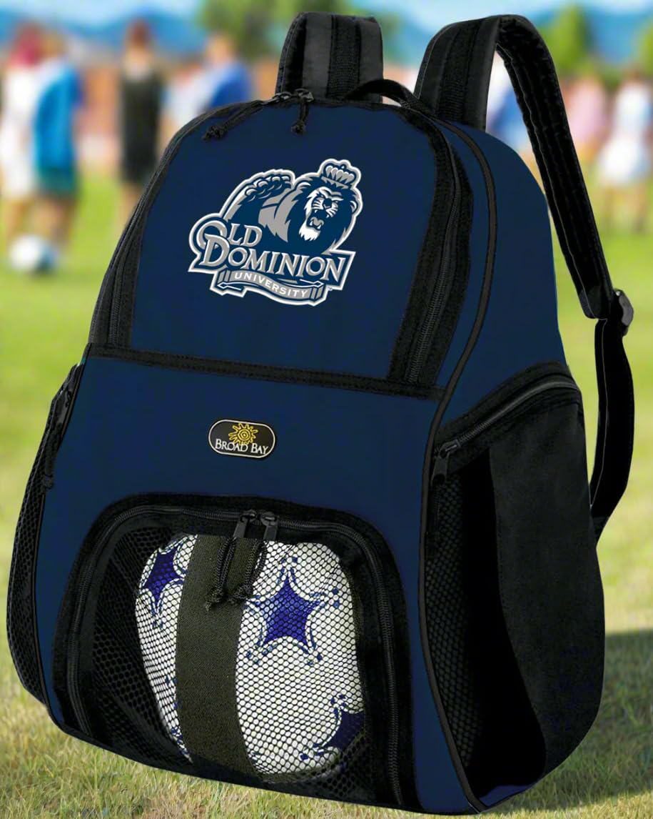 ODU Soccer Backpack for Men & Women - Durable Old Dominion University Volleyball Backpack with Ventilated Shoe Compartment - Perfect for Sports, Gym, Travel & School