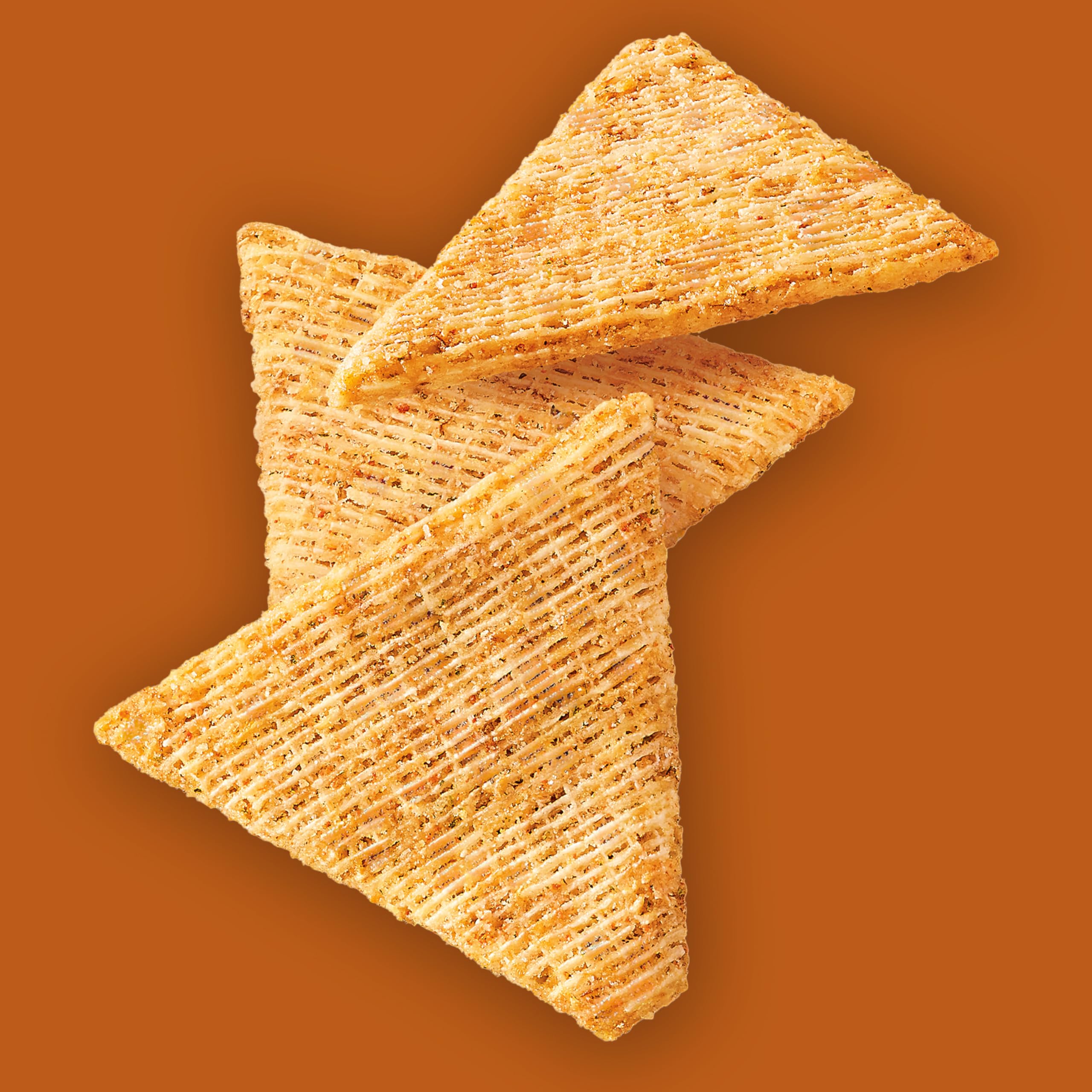 Triscuit Thin Crisps Parmesan Garlic Whole Grain Wheat Crackers - Healthy Lunch Snacks, Bulk Pack of 6 (7.1 oz Each) - Perfect for Office, School, Picnics & Party Platters