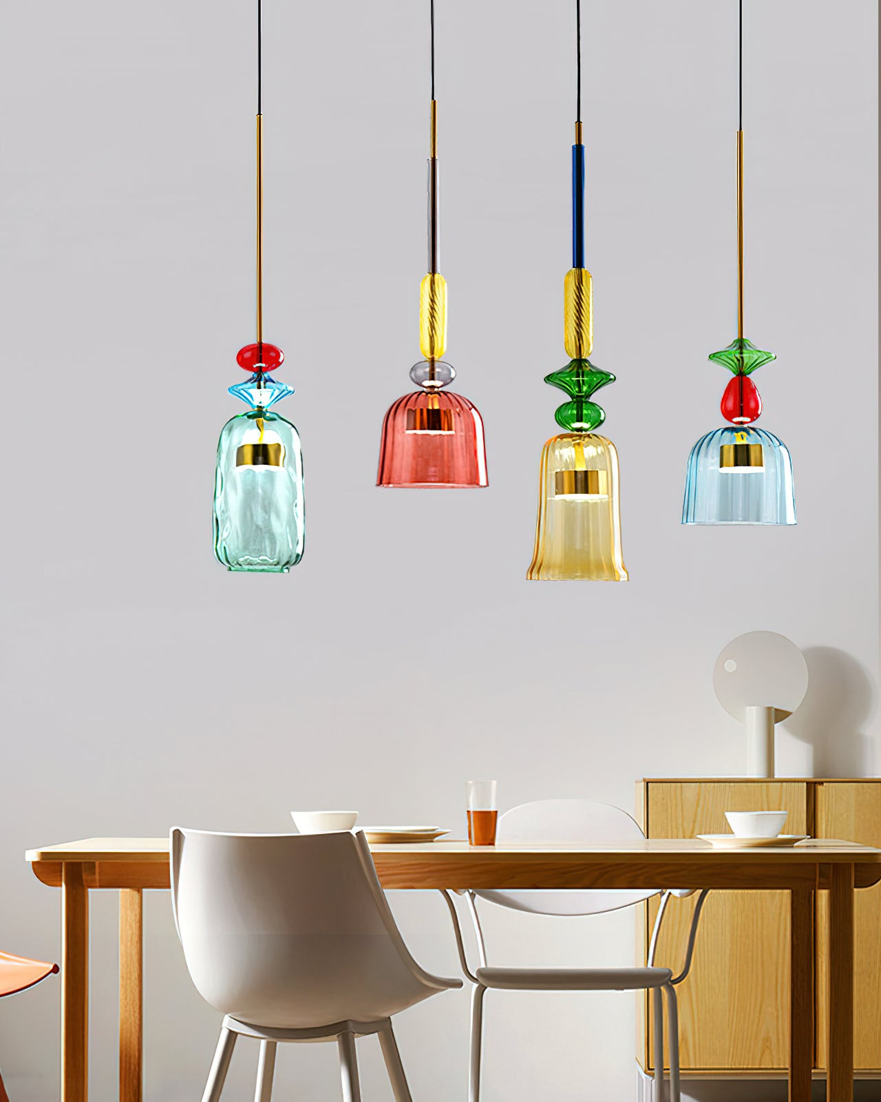 Cambell Pendant Light - Modern Hanging Ceiling Light Fixture for Kitchen Island, Dining Room & Bedroom | Dimmable LED Chandelier with Adjustable Height