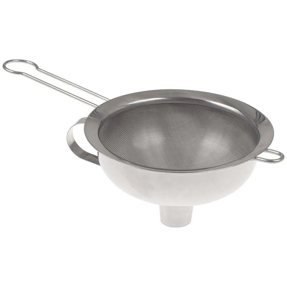 Premium Stainless Steel Funnel & Sieve Set by iSi - Perfect for Cooking, Baking, and Home Brewing - Durable Kitchen Strainer for Liquids, Powders, and Dry Ingredients
