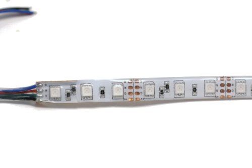 12V RGB Flexible LED Strip Light 16 Feet Roll - High Output 60 LEDs/Meter 300 LEDs/Roll for Home Decoration, Gaming Setup, and Party Lighting