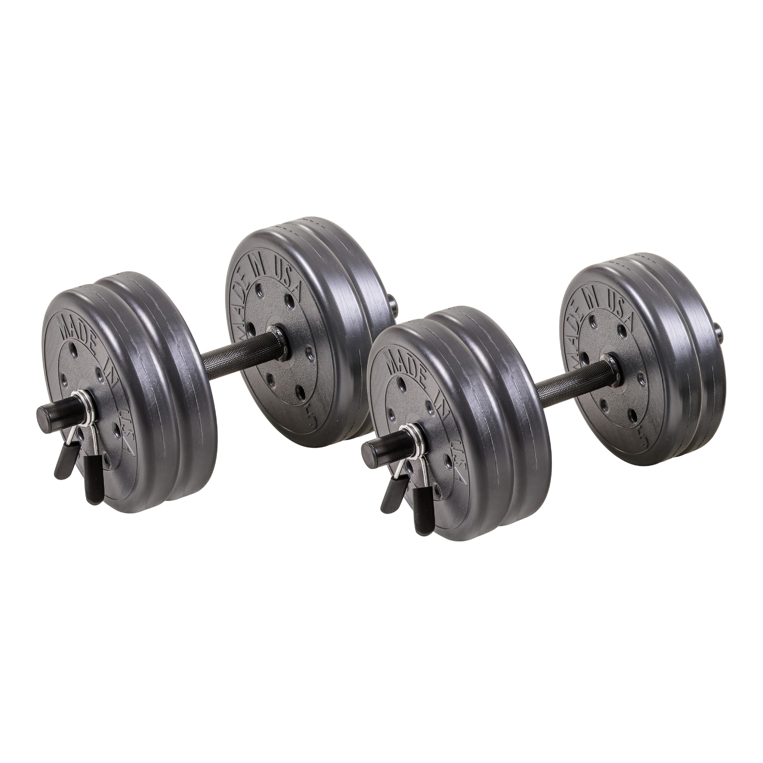 42LB Adjustable Dumbbell Set with Spring Clips & 14