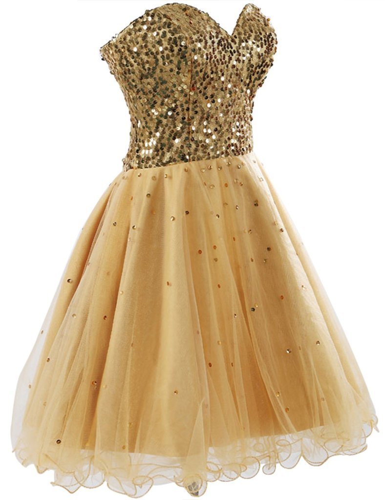 **Women's Short Sweetheart Neckline Beaded Tulle Cocktail Dress for Party, Homecoming, Prom, and Evening Events**