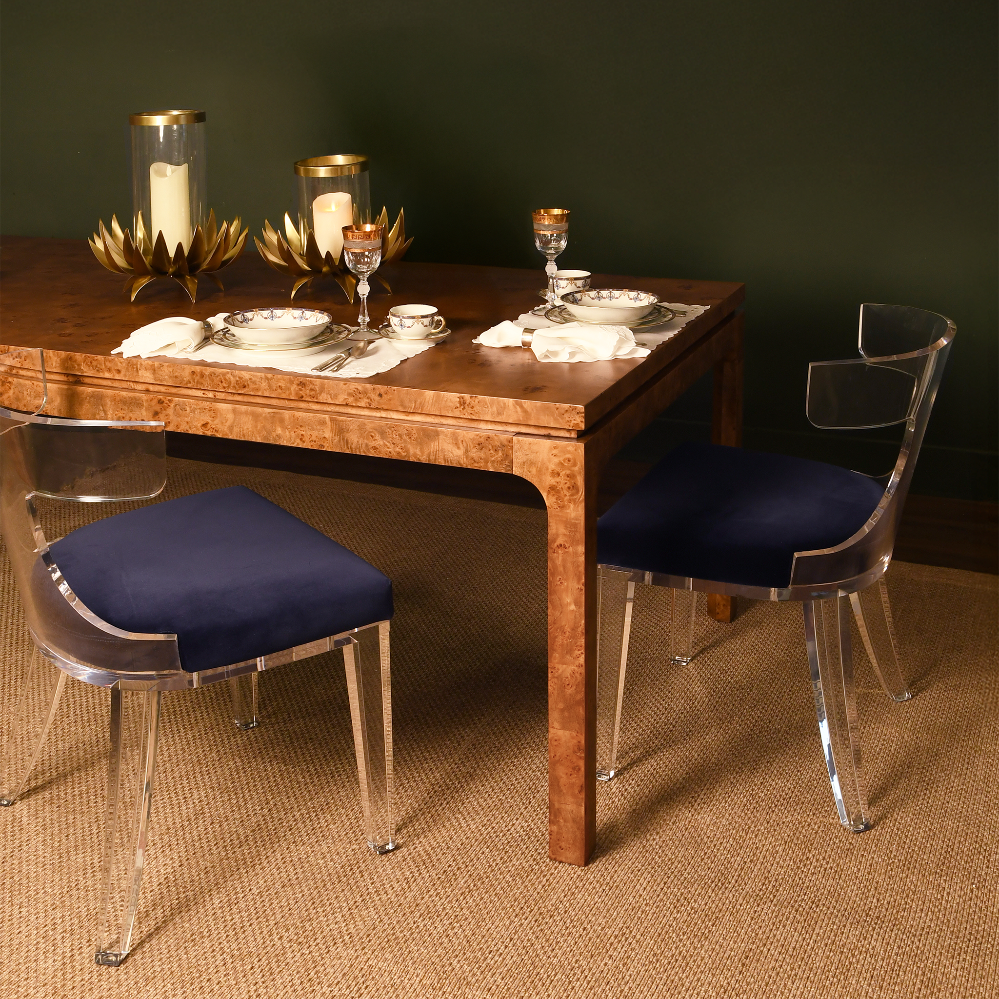 Adams Modern Rectangular Dining Table - 42/60 Inch Kitchen Table Set with 2 Finish Options | Perfect for Small Space Dining Rooms & Breakfast Nooks
