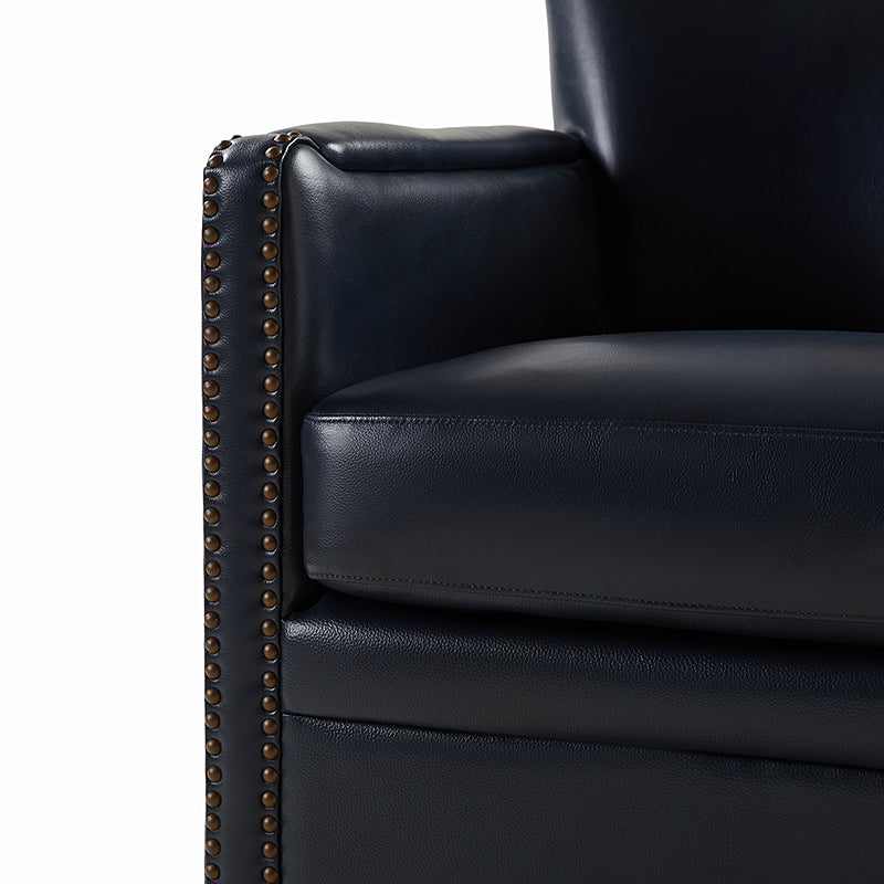 Gloria Genuine Leather Swivel Chair - 360° Rotating Office Chair with Adjustable Height for Home & Office Workspace - Perfect for Conference Rooms, Study Desks and Executive Offices