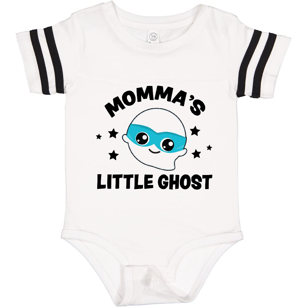 Inktastic Cute Momma's Little Ghost with Stars Baby Bodysuit - Soft Cotton Infant Onesie for Halloween & Everyday Wear - Perfect Gift for Newborns & Baby Showers