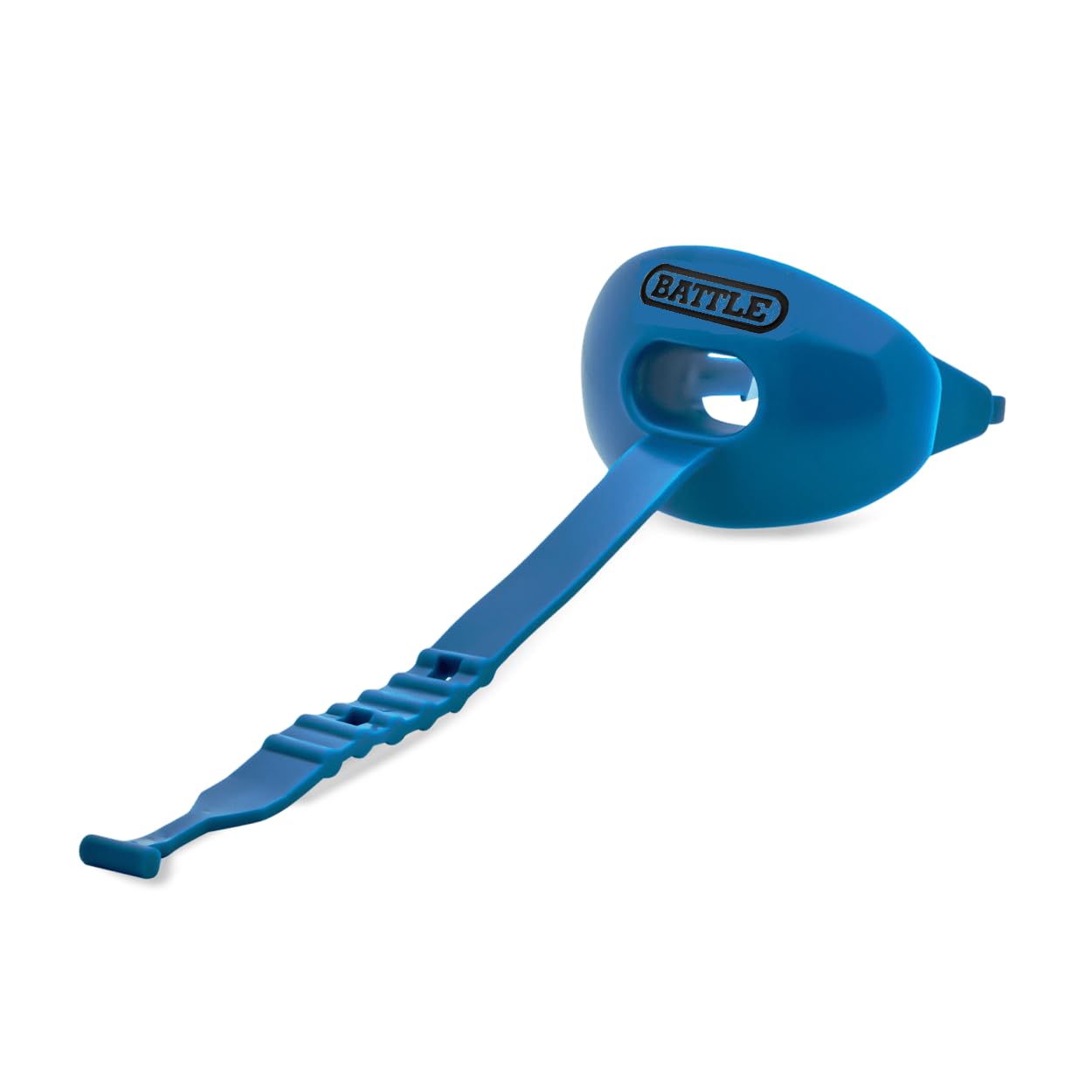 Battle Oxygen Lip Protector Mouthguard with Strap - Football & Sports Mouth Guard for Maximum Oxygen Flow - Braces-Friendly Mouthpiece - Impact Shield for Lips & Teeth (Columbia Blue, One Size) - Perfect for Football, Rugby, Boxing & Contact Sports