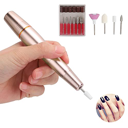 Professional Nail Grinding Machine 18000-20000 RPM Electric Nail Drill for Salon & Home Use - Golden Pisa Leaning Tower Design | Perfect for Manicures, Pedicures & Nail Art