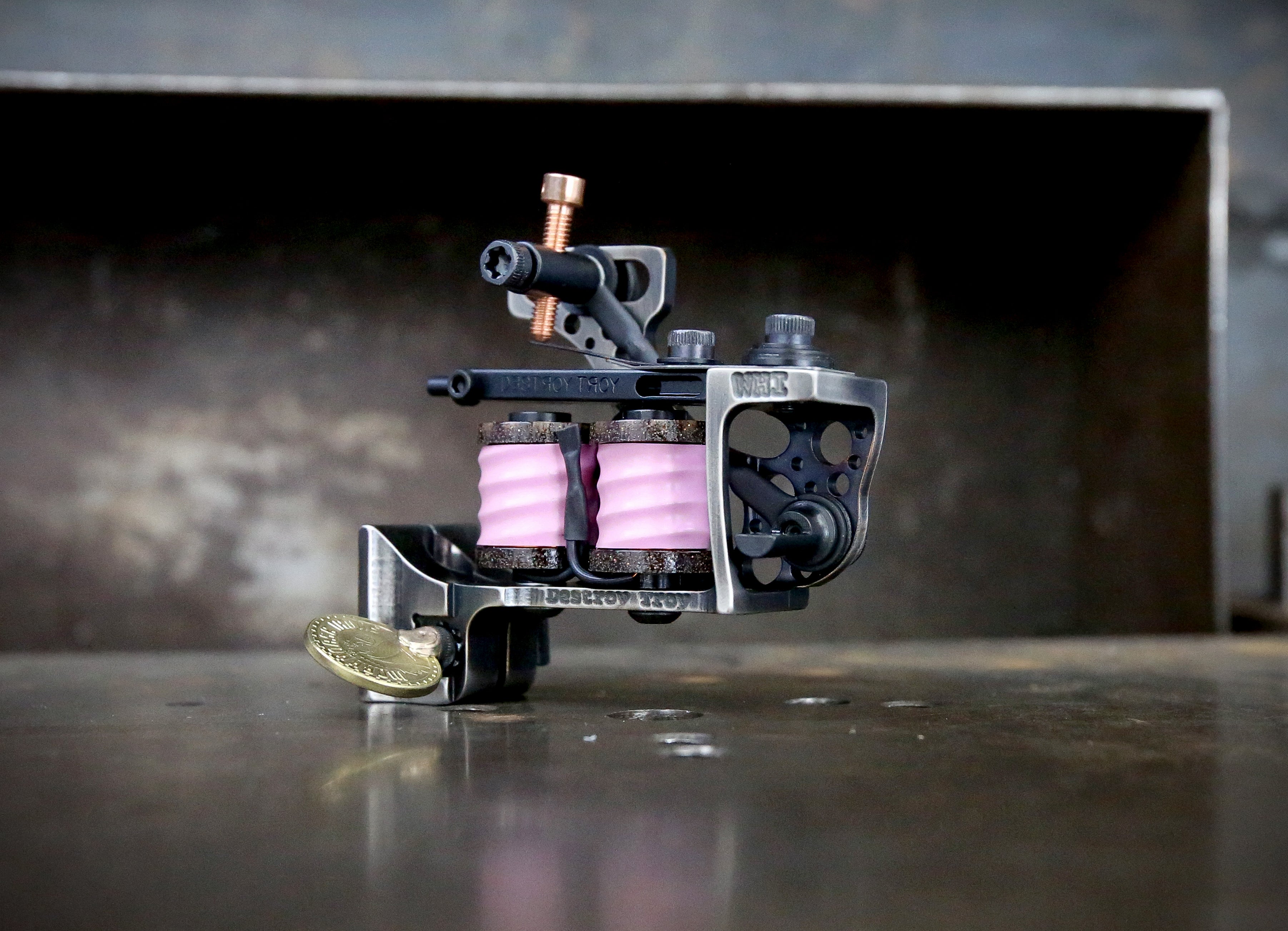 Limited Edition Destroy Troy Franklin Liner - Nickel x Pink Colorway - Perfect for Skateboarding, Streetwear Fashion & Collector's Display