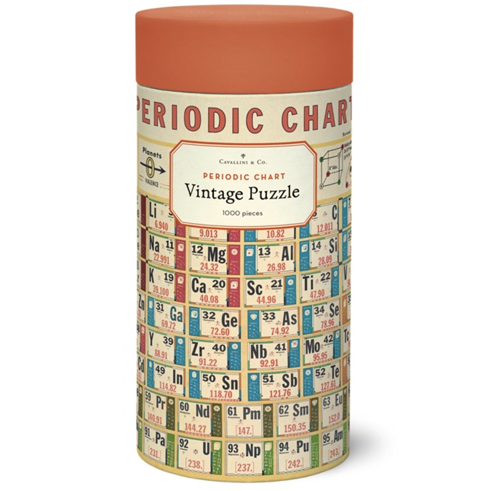 Periodic Table of Elements 1000 Piece Jigsaw Puzzle - Educational STEM Toy for Chemistry Lovers & Science Classroom Decor