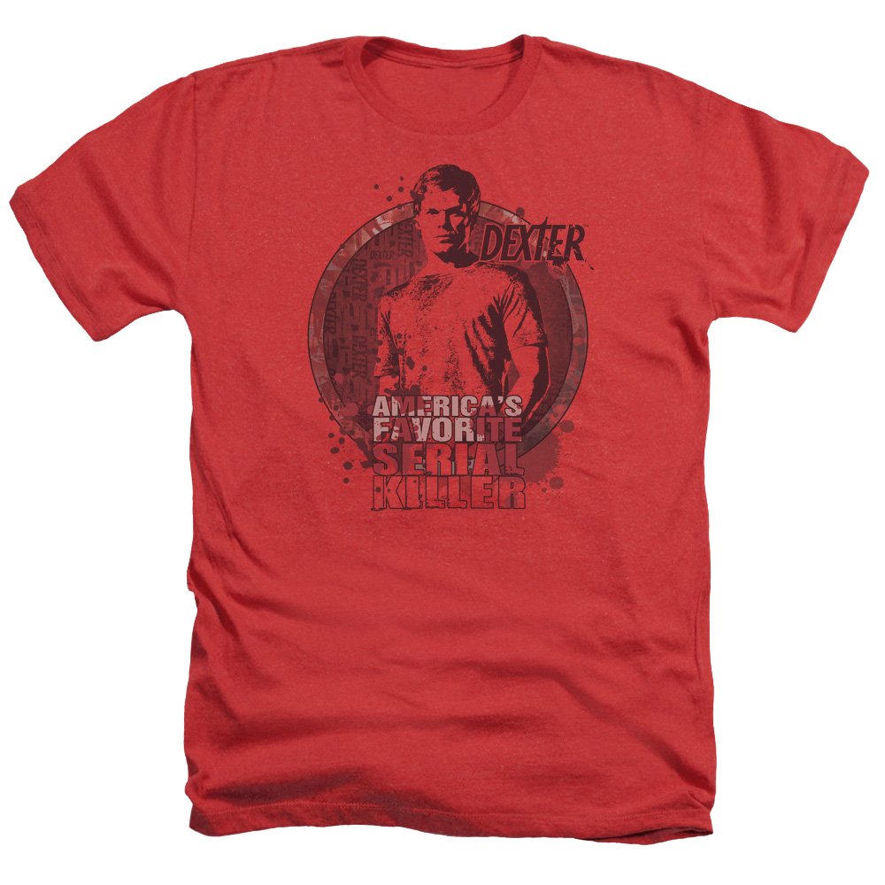 Dexter Crime Drama TV Show T-Shirt | Showtime's America's Favorite Adult Heather Tee | Perfect for Fans, Cosplay, and Casual Wear