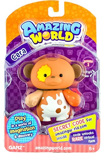 Amazing World Figures Cera Monkey - Collectible Plush Toy from Webkinz Creators | Perfect for Kids' Gifts, Room Decor & Playtime Fun