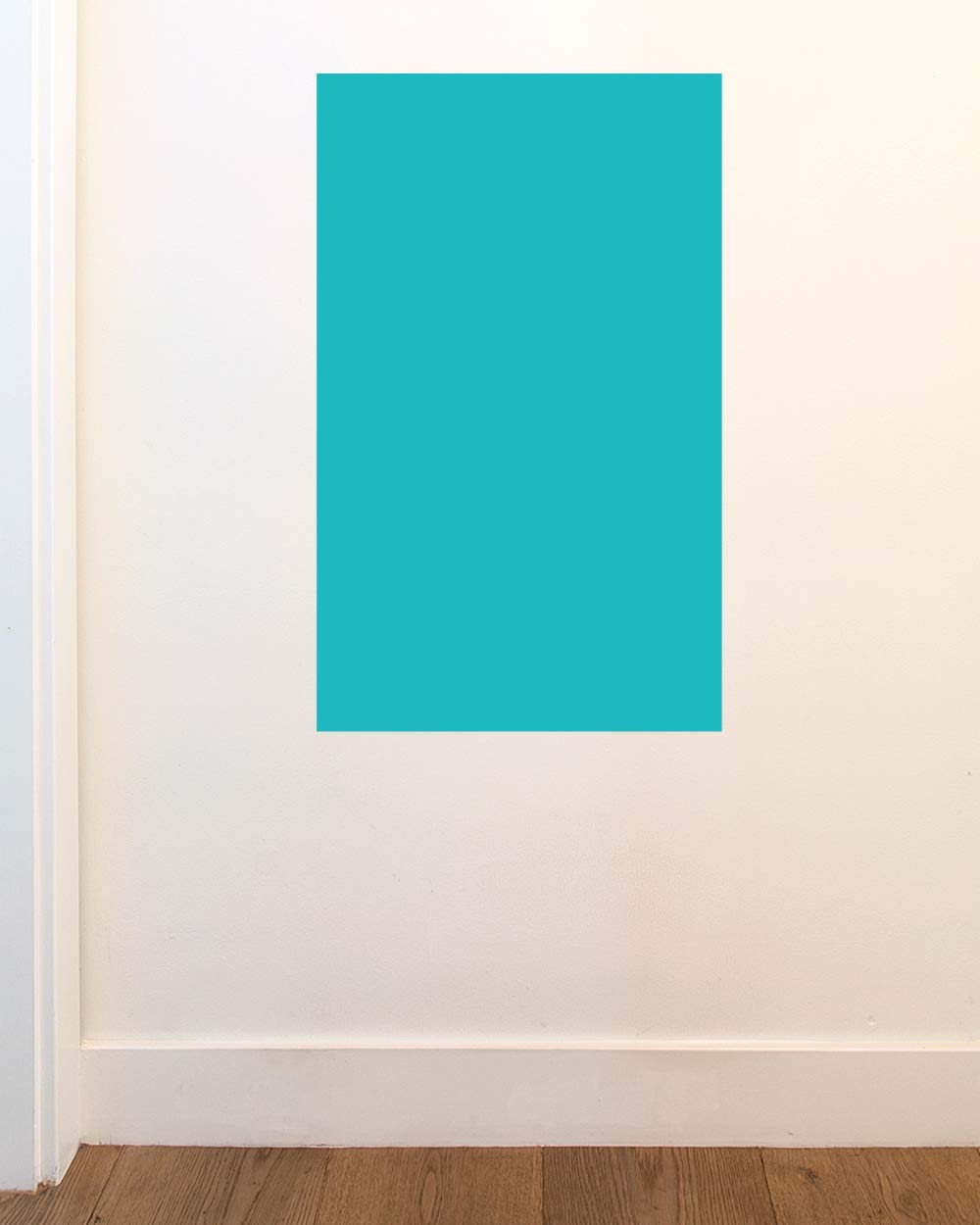 BLIK Surface Graphics Teal Removable Wall Decal - 16x26 Inch Dry Erase Whiteboard Alternative for Home, Office & Classroom | Colorful Reusable Sticker for Notes, Planning & Creative Projects