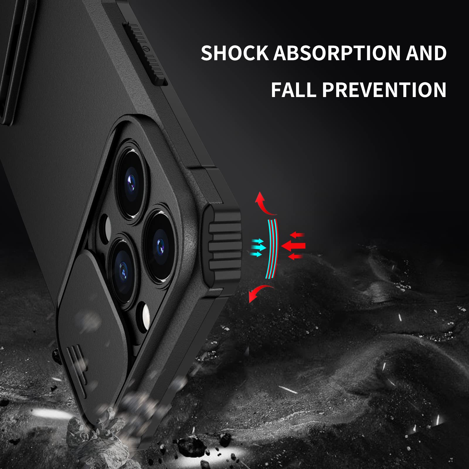 Joie & Joho Slide Lens Camera Cover Case for iPhone 13 Pro Max 6.7