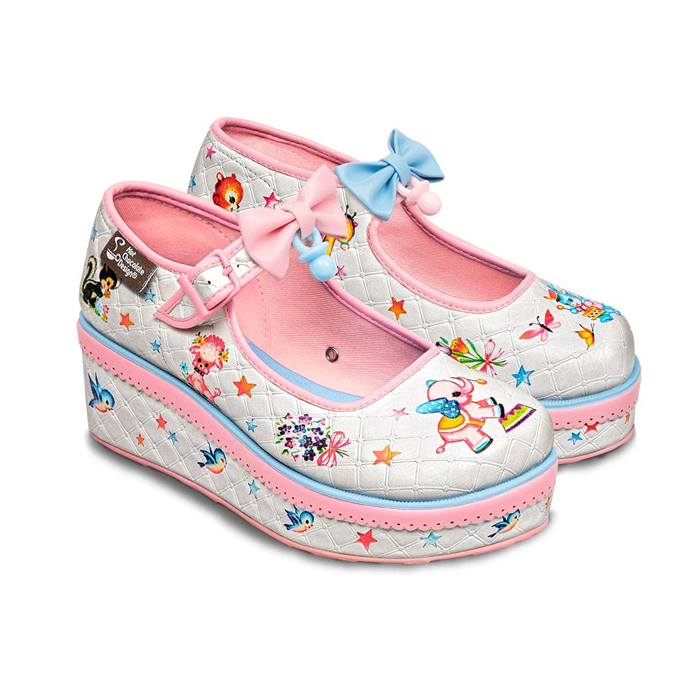Stylish Women's Mary Jane Platform Shoes - Hot Chocolate Design Chocolaticas for Casual & Office Wear | Comfortable Heels for Everyday Use