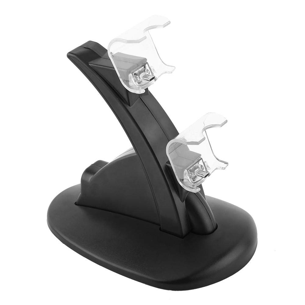 Socobeta Dual USB Charging Dock Station for PS4 Controller - Fast Charger for PS4 Slim & Pro Controllers | Gaming Accessories for PlayStation 4 | Perfect for Multiplayer Gaming & Controller Maintenance