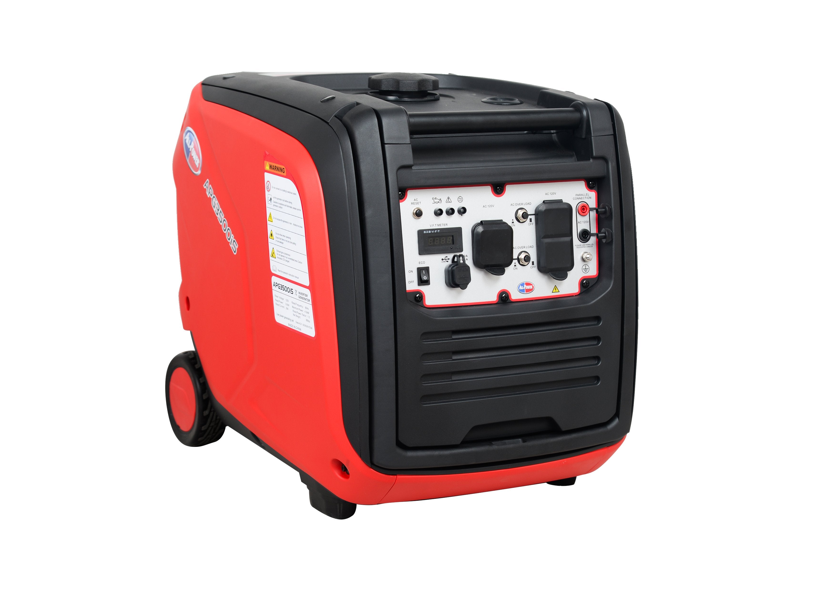 All Power America APG3500IS 3500W/4300W Portable Inverter Generator with Recoil Start - Perfect for Camping, RV Trips & Emergency Power Backup
