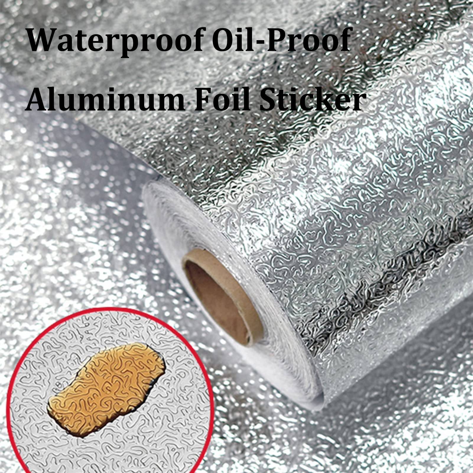 Oil-Resistant Self-Adhesive Wall Stickers for Kitchen - Waterproof Tile & Cabinet Drawer Decoration (5m/10m/20m, 0.6x20m, Style1) - Perfect for Backsplash, Countertop Protection & Home Renovation