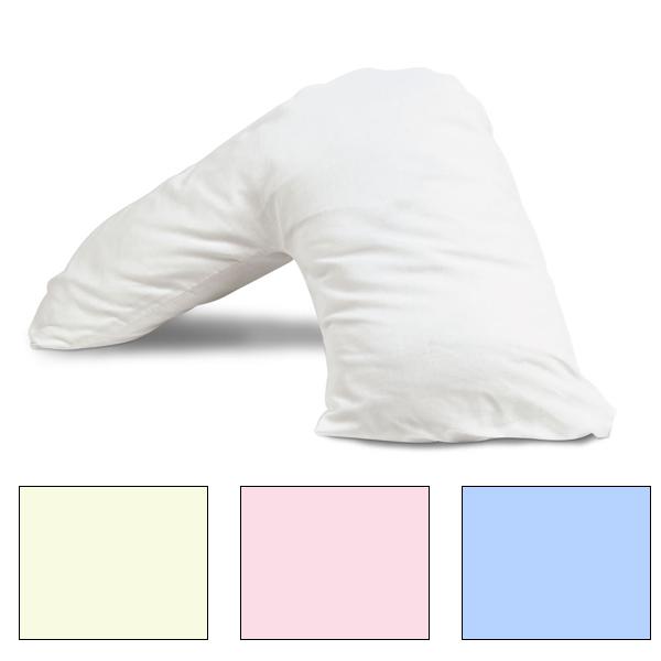Riggs Percale Orthopedic V-Shaped Pillow Case - Breathable & Supportive for Neck Pain Relief - Perfect for Travel, Home, and Office Use