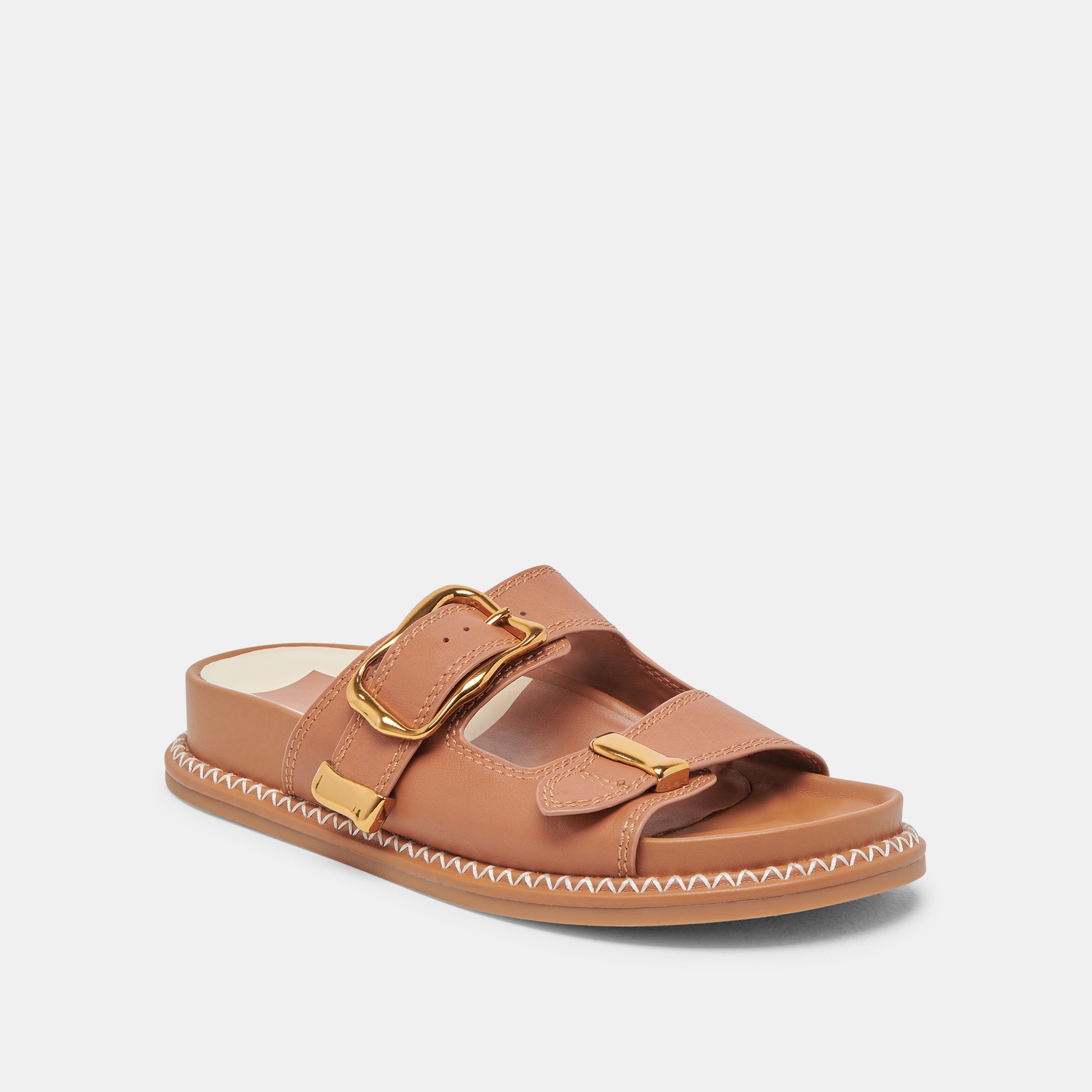 SEVANA Women's Saddle Leather Sandals - Comfortable Handmade Genuine Leather Flip Flops for Beach, Vacation & Summer Walking