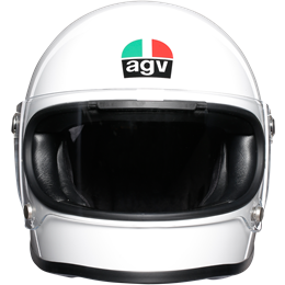 AGV X3000 Mono White Motorcycle Helmet - Lightweight Full Face DOT Certified for Street & Racing - Perfect for Commuting, Touring & Track Days