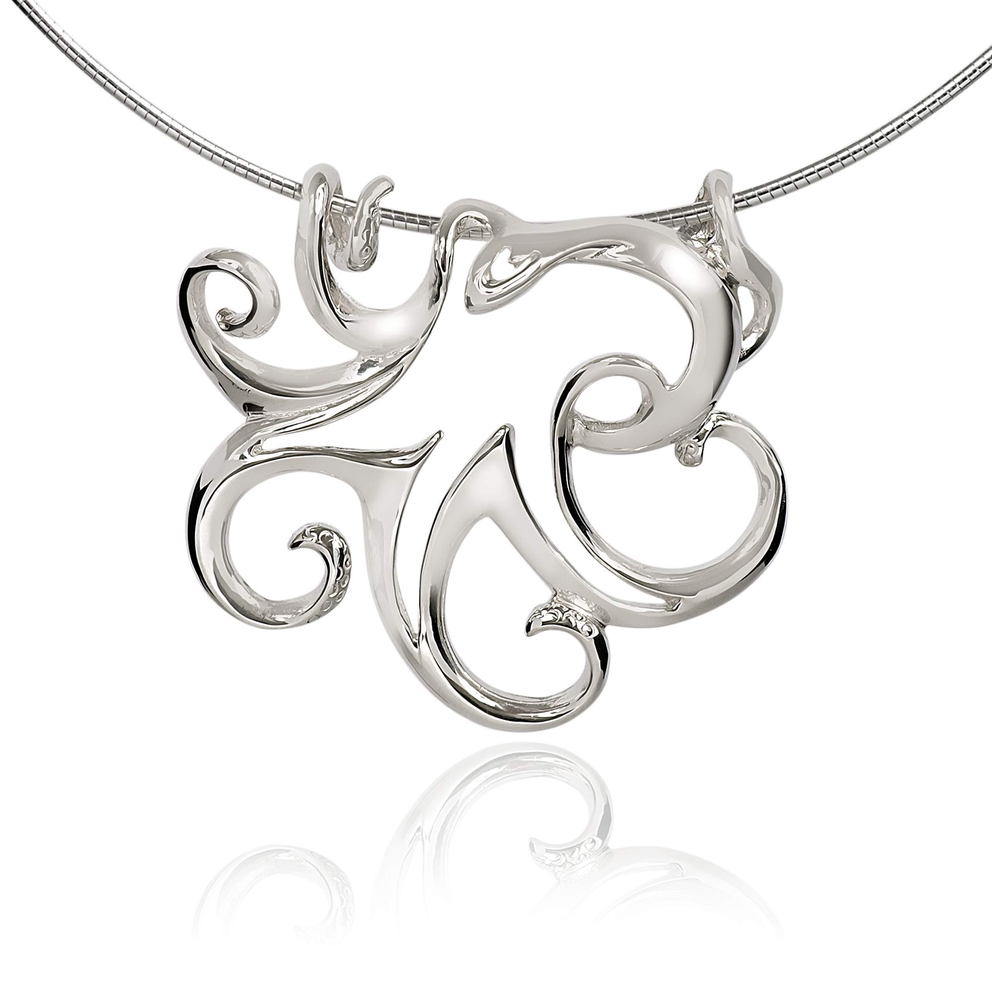Octopus Necklace for Women - Sterling Silver Octopus Jewelry, Sea Life Pendant, Beachy Gift for Her | Perfect for Beach Vacations, Ocean-Themed Parties & Boho Fashion