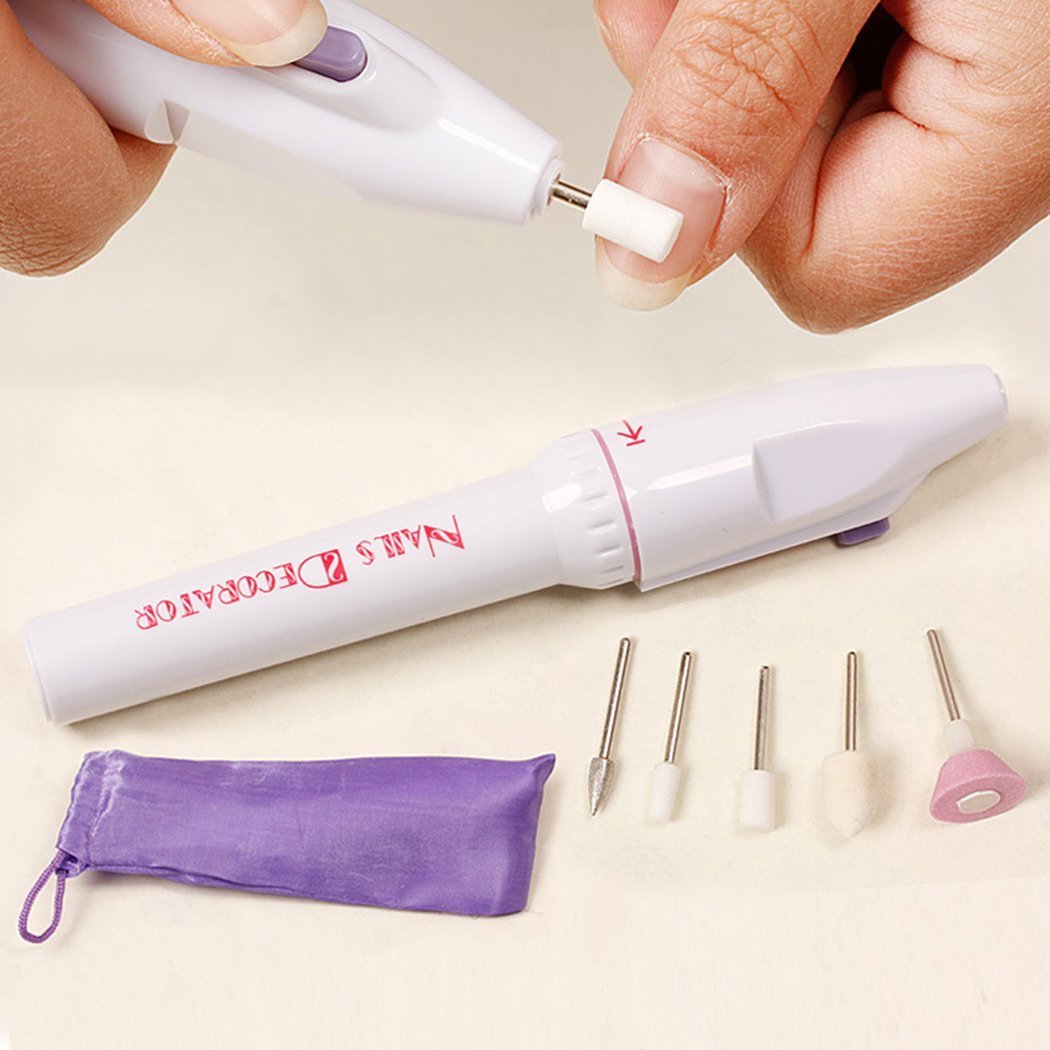 Ligege 5-in-1 Electric Manicure Set - Professional Nail Drill, File Grinder, Callus Remover & Polisher Kit for Home Manicure & Pedicure Care | Perfect for Salon-Quality Nails at Home, Travel & Gift Giving