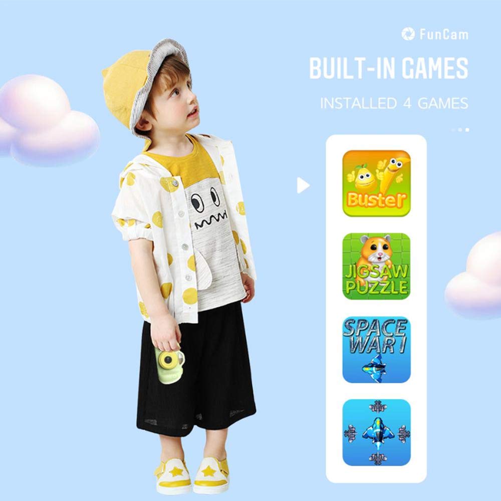 8MP HD Mini Digital Camera for Kids - Waterproof Dual Lens DSLR Style with 2.4