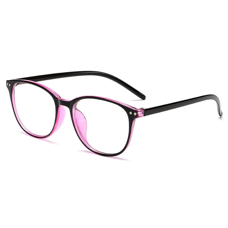Ahora Unisex Full Rim Round Anti Blue Light Reading Glasses for Men & Women - Reduce Eye Strain for Computer, Phone & Reading Use