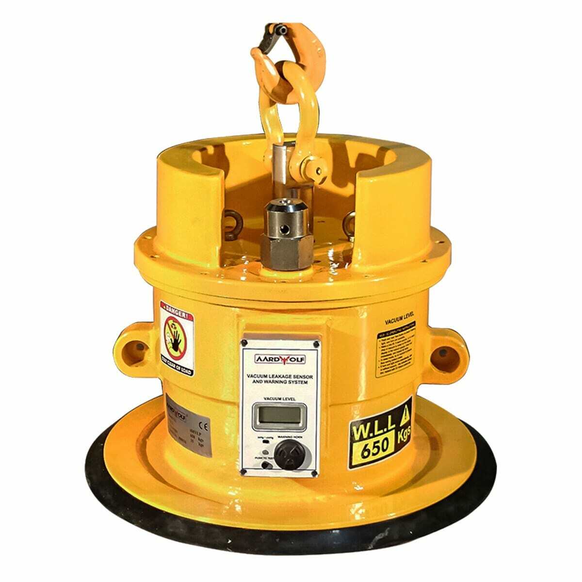 Aardwolf Mono Mechanical Vacuum Lifter 650 - Heavy Duty Suction Cup Lifter for Glass, Stone & Metal - Perfect for Construction, Manufacturing & Warehouse Material Handling