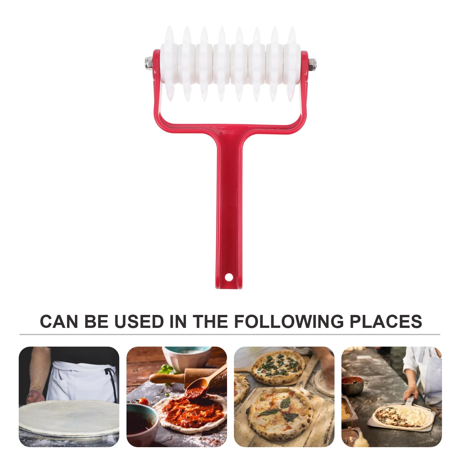 Professional Hemoton Pizza Dough Roller - Stainless Steel Dough Docker for Perfect Pizza Crust, Cookies, Cakes & Pastries | Essential Baking Tool for Home Chefs & Pizza Lovers